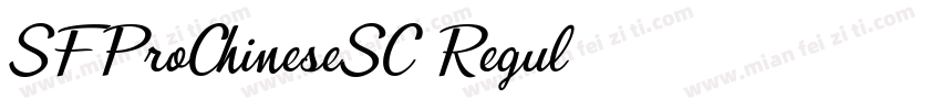 SFProChineseSC Regul字体转换